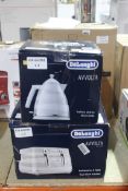 Delonghi Avolta 2 Piece Kitchen Set To Include A 1.5 Litre Cordless Jug Kettle And A 4 Slice Toaster