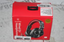Boxed Brand New Pair One Audio Black & Red Wired DJ Headhones A71 Range RRP £40 Each (Appraisals