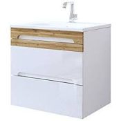 Boxed Montreal Wash Basin With Cabinet RRP £230 (19022) (Appraisals Available Upon Request)