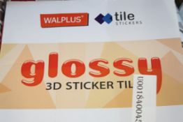 Assorted Items Glossy 3D Wall Stickers, Tail Stickers, RRP £30 Each (18289) (Appraisals Available
