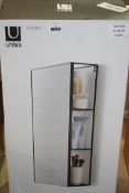 Boxed Umbra Cubico Wall Mirror with Shelf RRP £75 (17200) (Appraisals Available Upon Request)