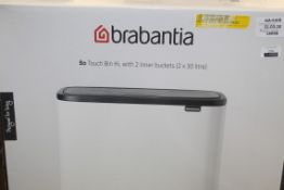 Boxed Brebantia Bowl Touch Bin In Need OF Attention RRP £160 (18098) (Appraisals Available Upon