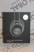 2 Boxed A9 Urban Traveller ANC Bluetooth Headphones Combined RRP £100