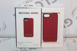 2 Red Michael Kors Snap On Phone Cases for iPhone 5 & 5s RRP £100