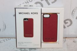 2 Red Michael Kors Snap On Phone Cases for iPhone 5 & 5s RRP £100