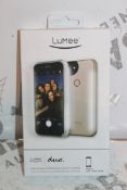 2 Lummee Duo iPhone 7 Rose Gold Front & Back Professional Lighting Cases Combined RRP £100