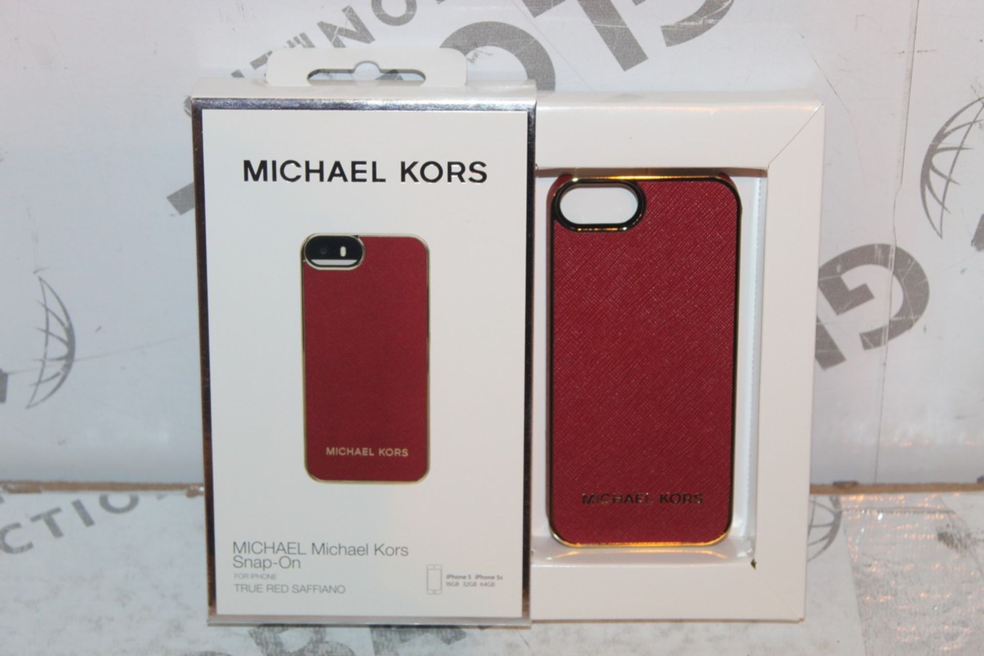 2 Red Michael Kors Snap On Phone Cases for iPhone 5 & 5s RRP £100