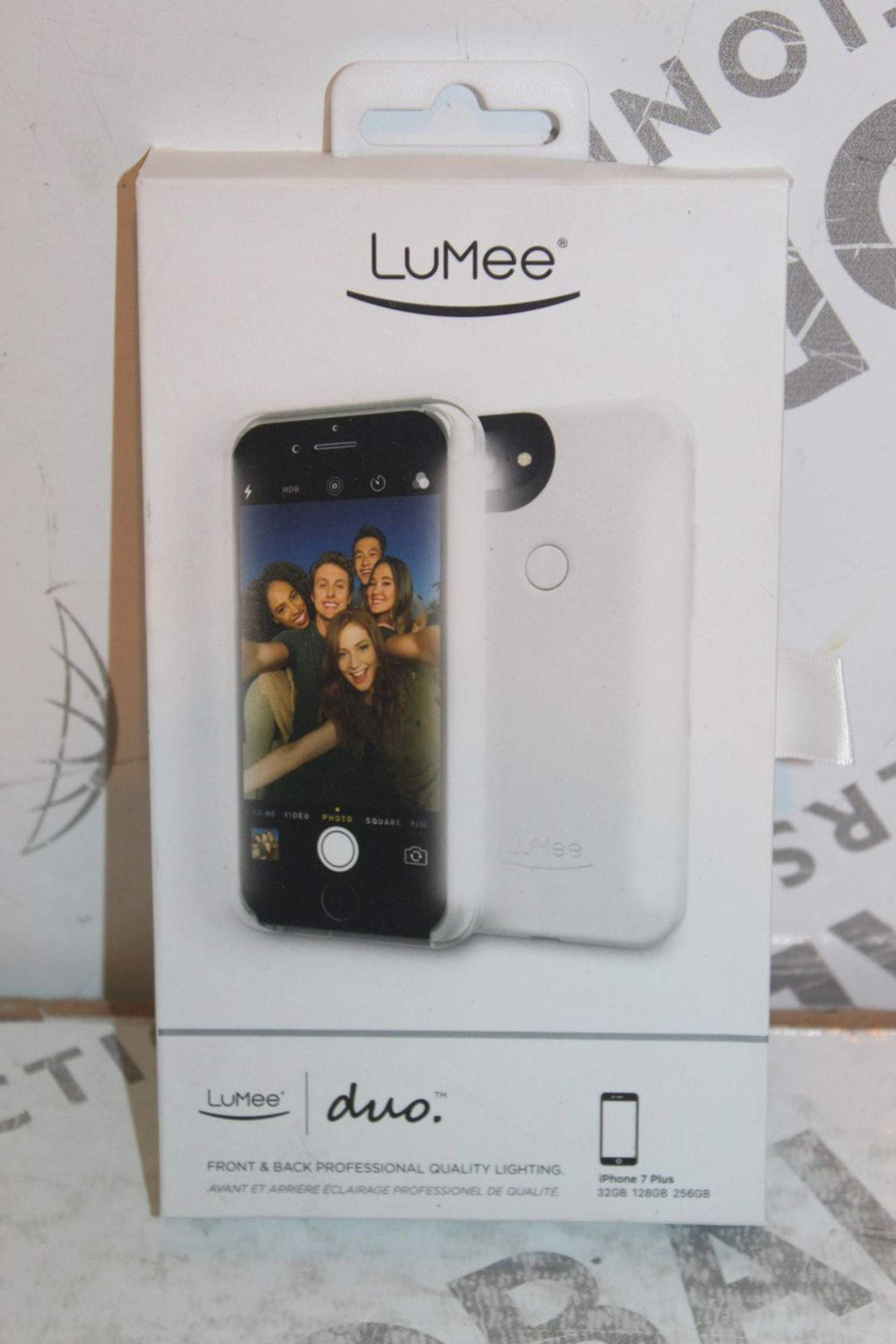 2 Boxed Lummee Iphone 7 Plus White Front & Back Professional Lighting Cases Combined RRP £100
