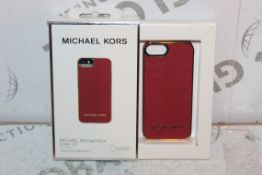 2 Red Michael Kors Snap On Phone Cases for iPhone 5 & 5s RRP £100