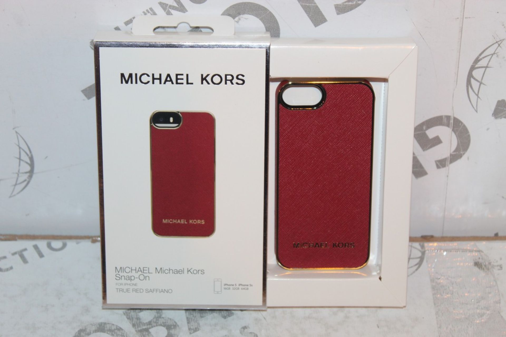 2 Red Michael Kors Snap On Phone Cases for iPhone 5 & 5s RRP £100