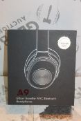 Boxed A9 Urban Traveller ANC Bluetooth Headphones RRP £50