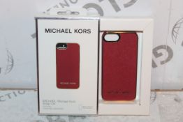 2 Red Michael Kors Snap On Phone Cases for iPhone 5 & 5s RRP £100