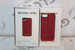 2 Red Michael Kors Snap On Phone Cases for iPhone 5 & 5s RRP £100
