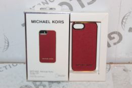 2 Red Michael Kors Snap On Phone Cases for iPhone 5 & 5s RRP £100