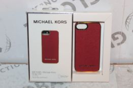 2 Red Michael Kors Snap On Phone Cases for iPhone 5 & 5s RRP £100