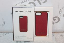 2 Red Michael Kors Snap On Phone Cases for iPhone 5 & 5s RRP £100