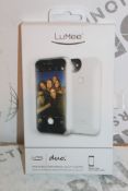 2 Boxed Lummee Iphone 7 Plus White Front & Back Professional Lighting Cases Combined RRP £100