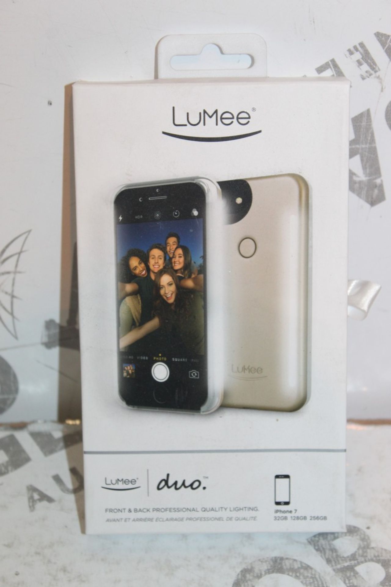2 Lummee Duo iPhone 7 Rose Gold Front & Back Professional Lighting Cases Combined RRP £100