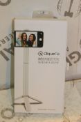 2 Cliquefy Selfie Sticks in White Combined RRP £70