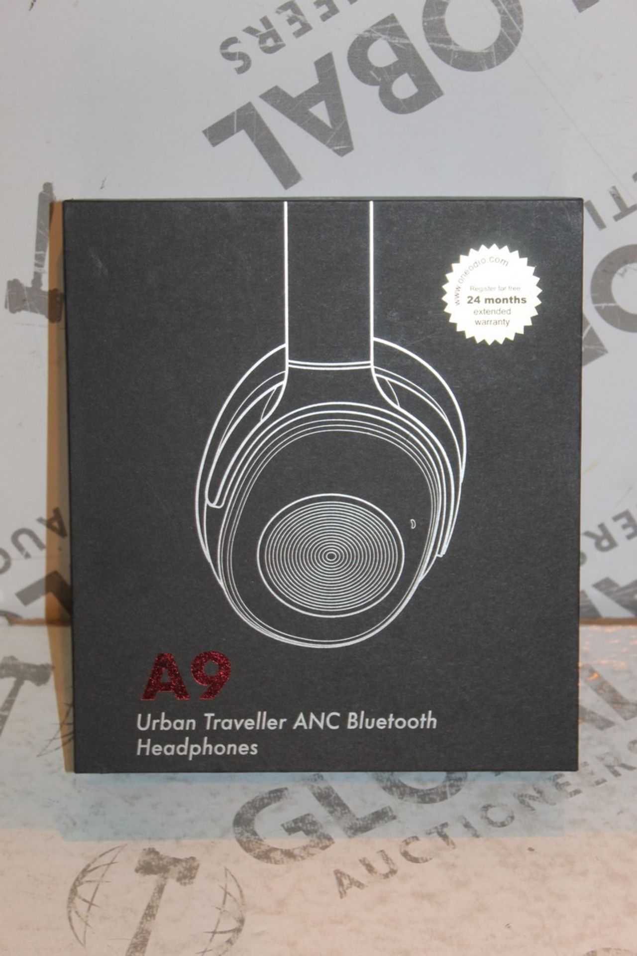 2 Boxed A9 Urban Traveller ANC Bluetooth Headphones Combined RRP £100