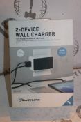 2 Blue Flame 2 Wall Device Chargers Combined RRP £90