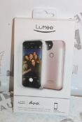 3 Lummee Duo Ipone 7 Rose Gold Front & Back Professional Lighting Cases Combined RRP £100