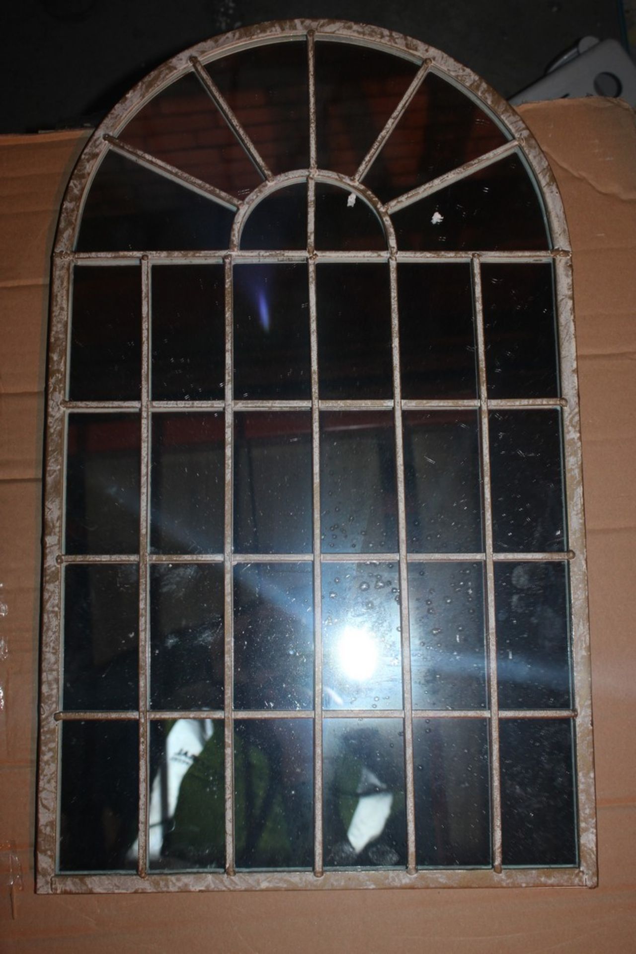 Boxed Arch Frade Window Style Mirror RRP £110 (18826) (Appraisals Available Upon Request)