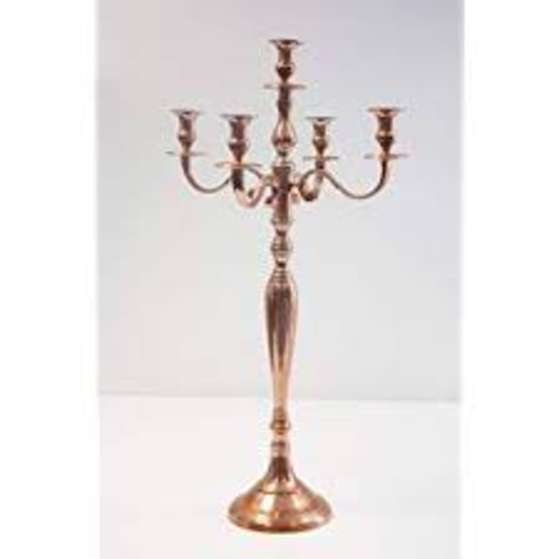 Boxed Premier Interiors Copper Finish Candle Arbra RRP £80 (18826) (Appraisals Available Upon