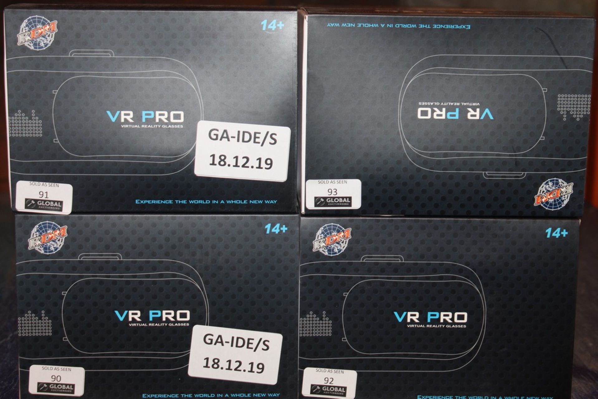 Lot To Contain 2 Boxed VR Pro RDM Virtual Reality Headsets Combined RRP £120 (Appraisals Available