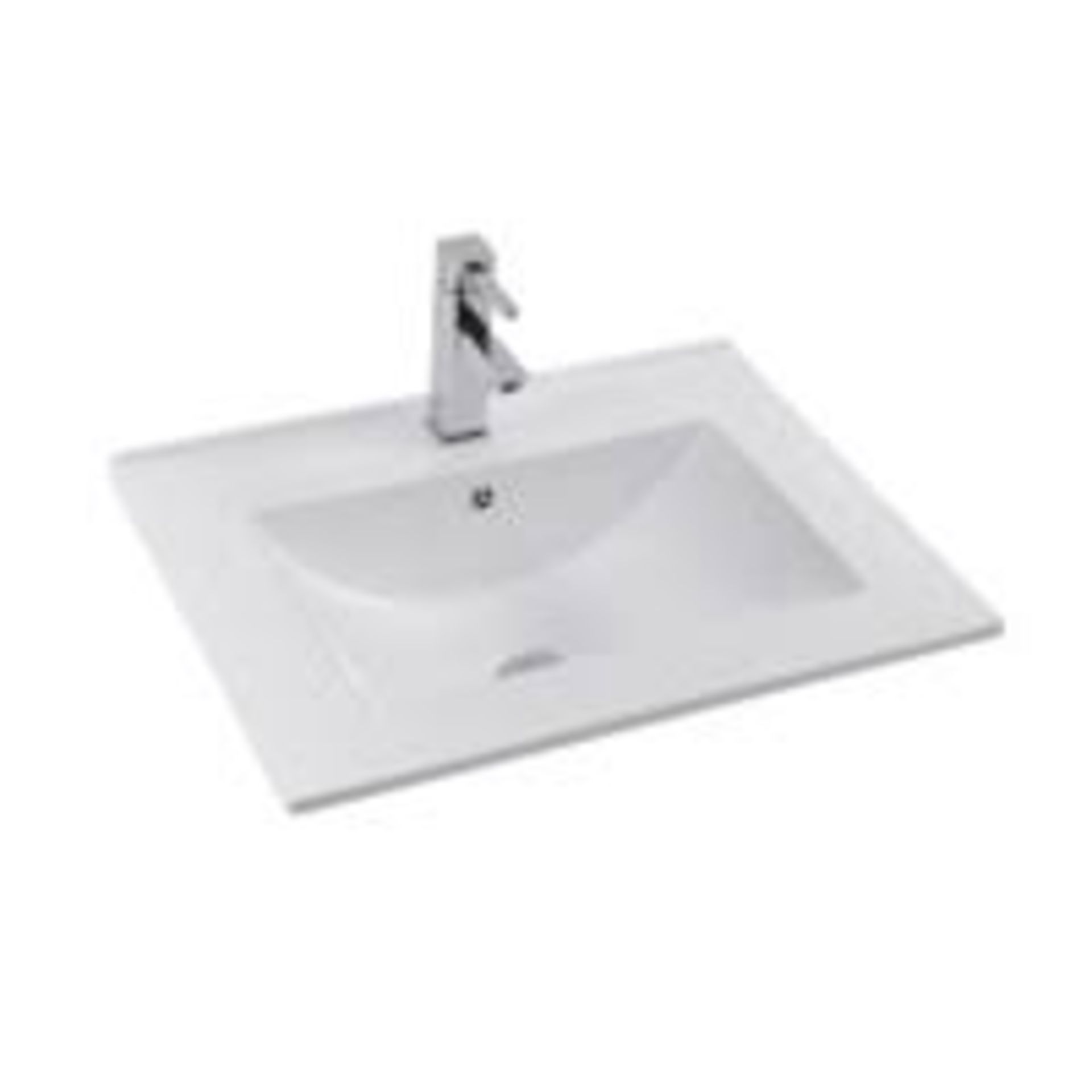 Boxed White Thin Basin RRP £160 (18818) (Appraisals Available Upon Request)