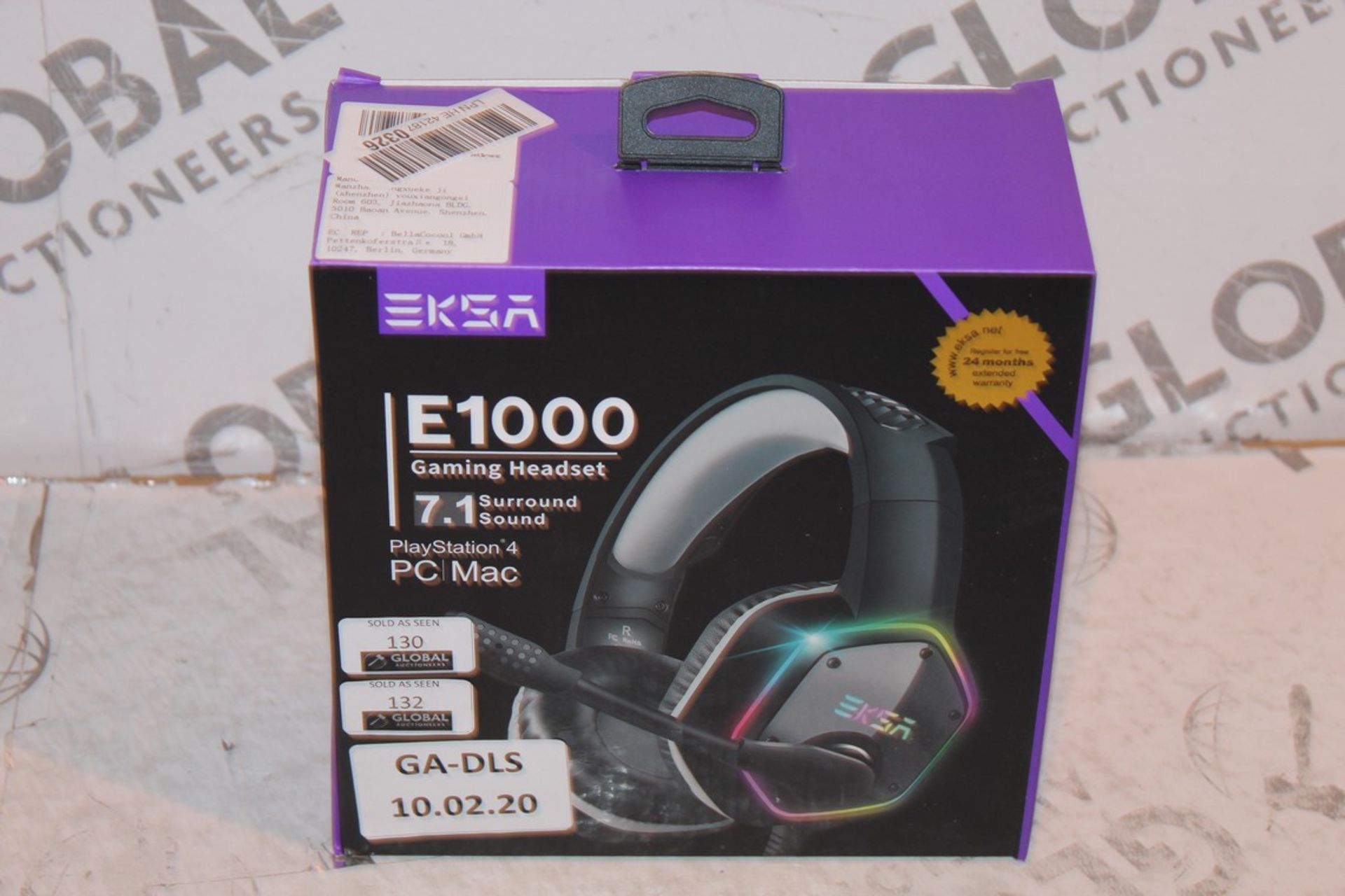 Brand New Pair Of EKSA Black And Grey E1000 Gaming Headphones With Microphone And 7.1 Channel