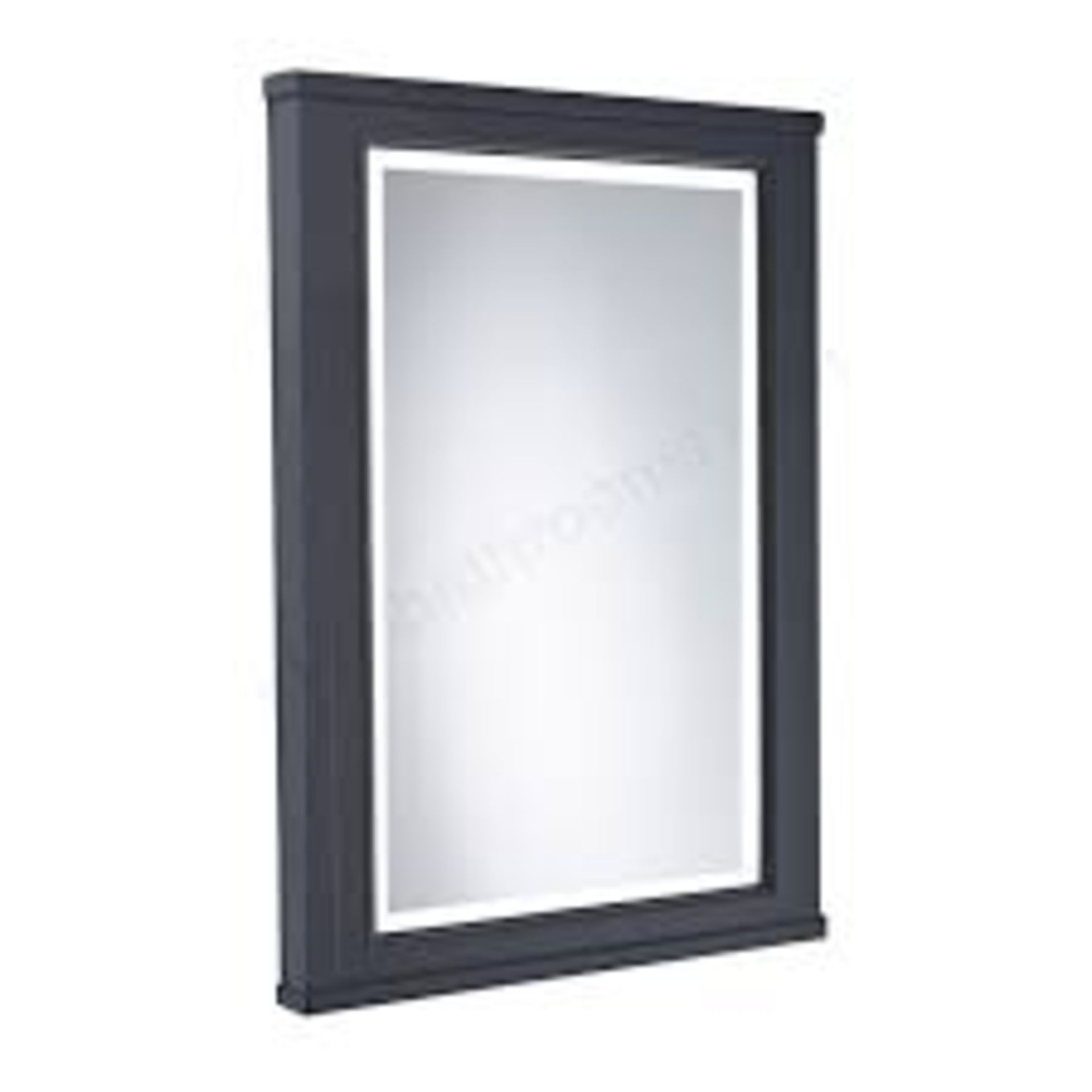 Boxed Tavistock Lansdown Dark Grey Matt Wall Hanging Mirror RRP £105 (16774) (Appraisals Available