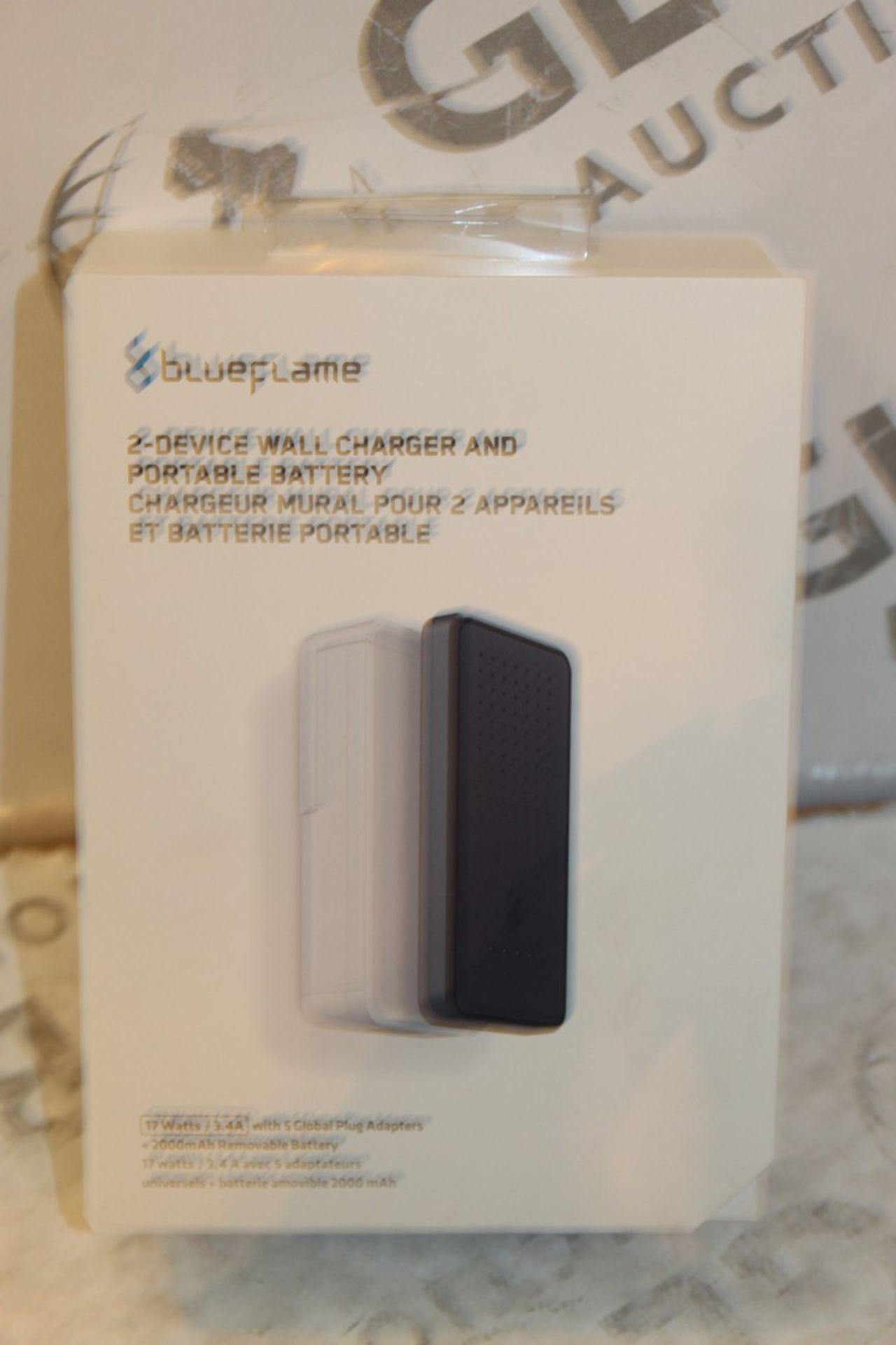 2 Boxed Blue Flame 2 Device Wall Chargers With Portable Battery Boost Pack Combined RRP £70 (