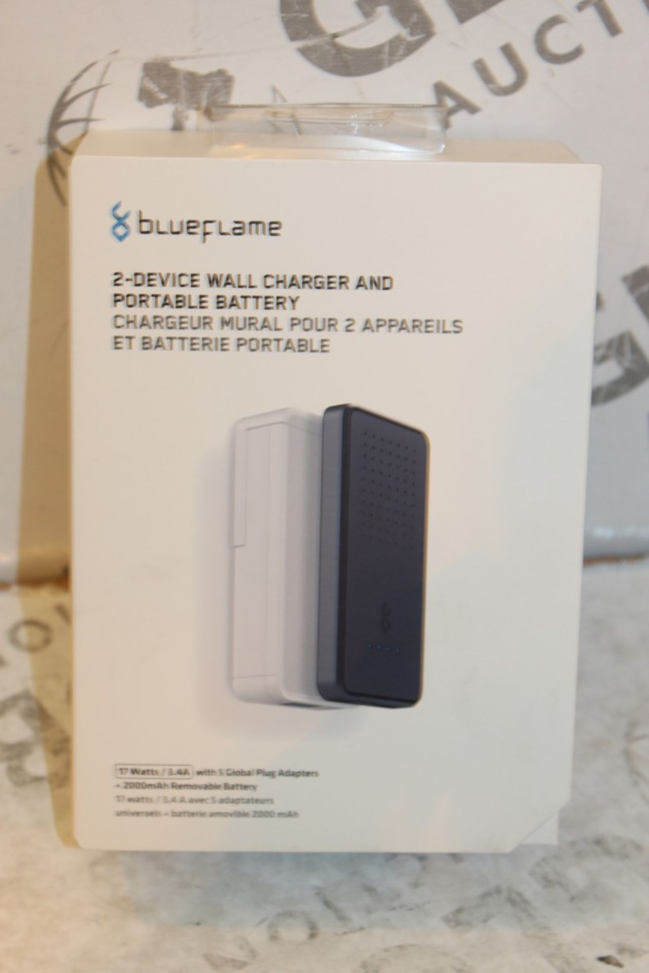 2 Boxed Blue Flame 2 Device Wall Chargers With Portable Battery Boost Pack Combined RRP £70 (