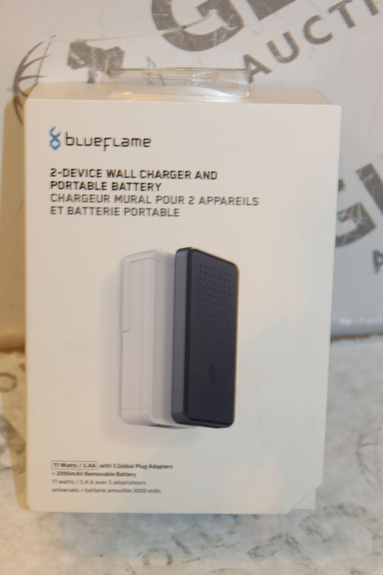 2 Boxed Blue Flame 2 Device Wall Chargers With Portable Battery Boost Pack Combined RRP £70 (