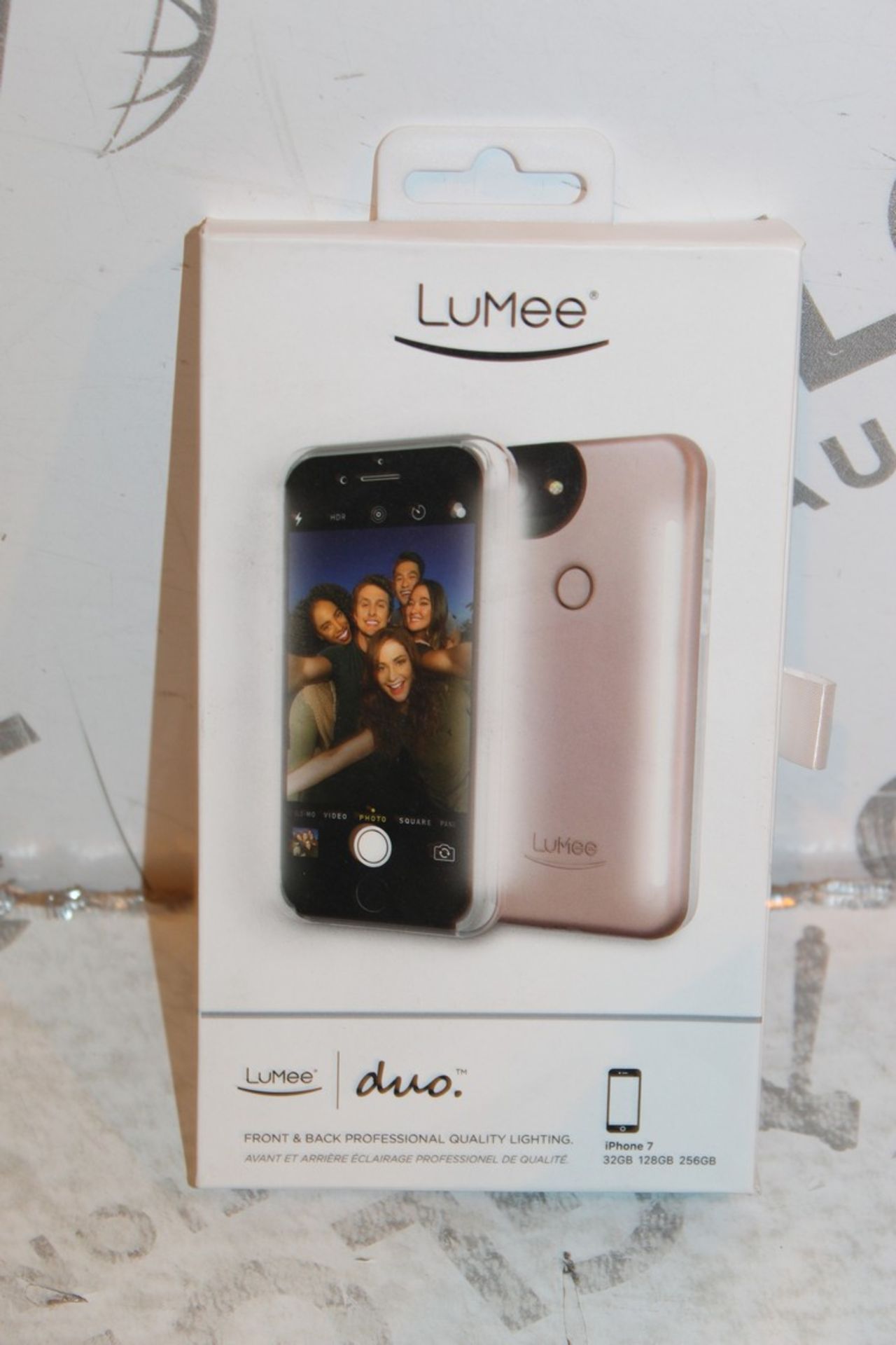 Lot to Contain 2 Boxed Brand New Lumee Duo Iphone 7 Perfect Lighting Phone Cases (Rose Gold) RRP £
