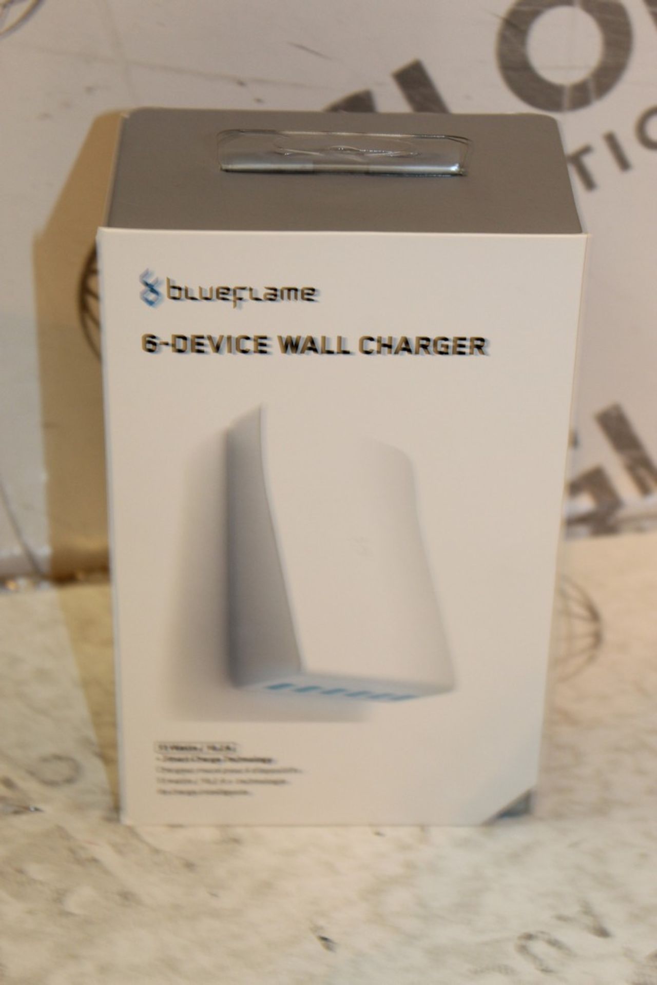 Lot to Contain 3 Boxed Brand New Blue Flame 6 Port Wall Chargers RRP £90 (Appraisals Available