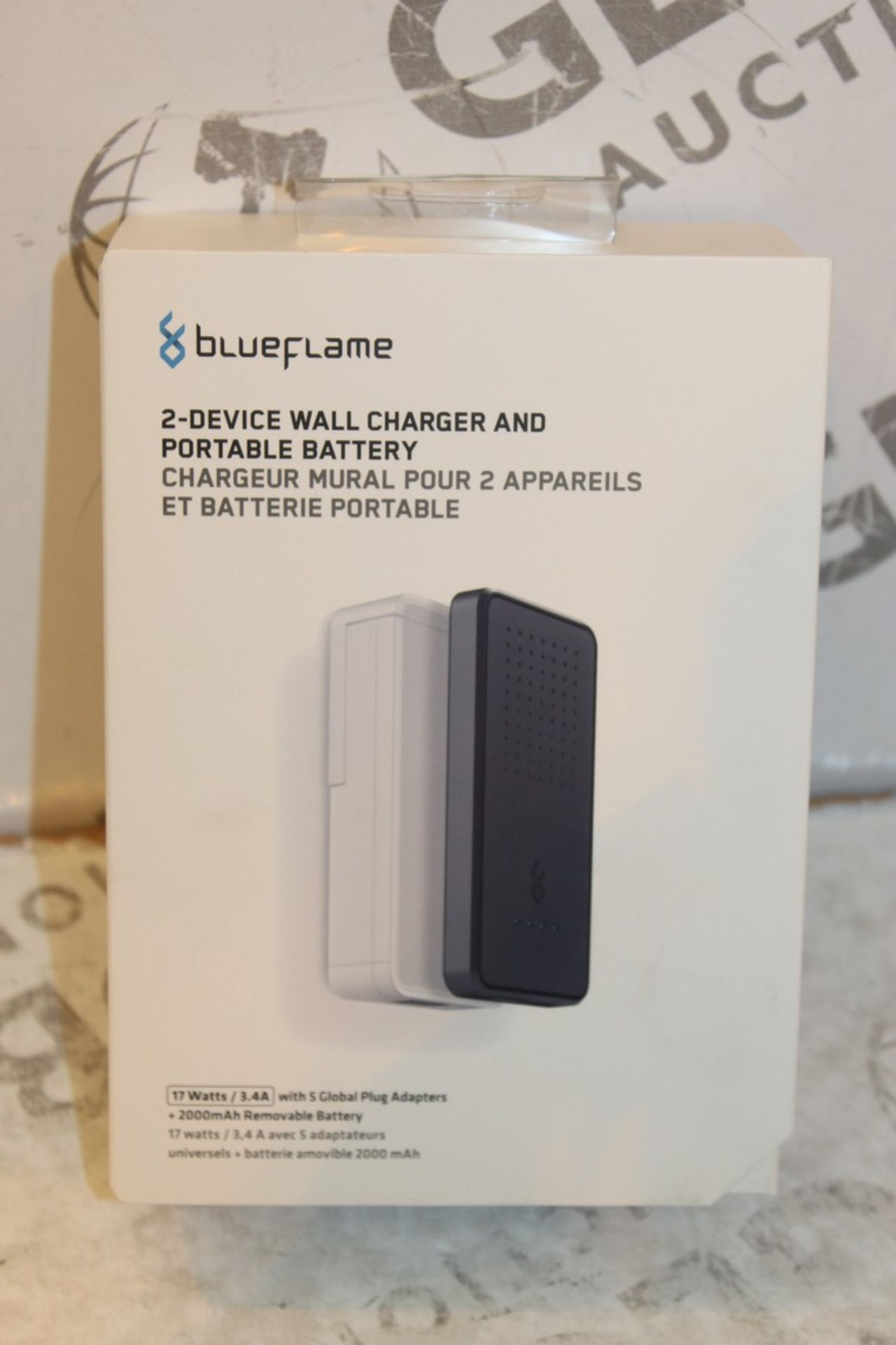 2 Boxed Blue Flame 2 Device Wall Chargers With Portable Battery Boost Pack Combined RRP £70 (