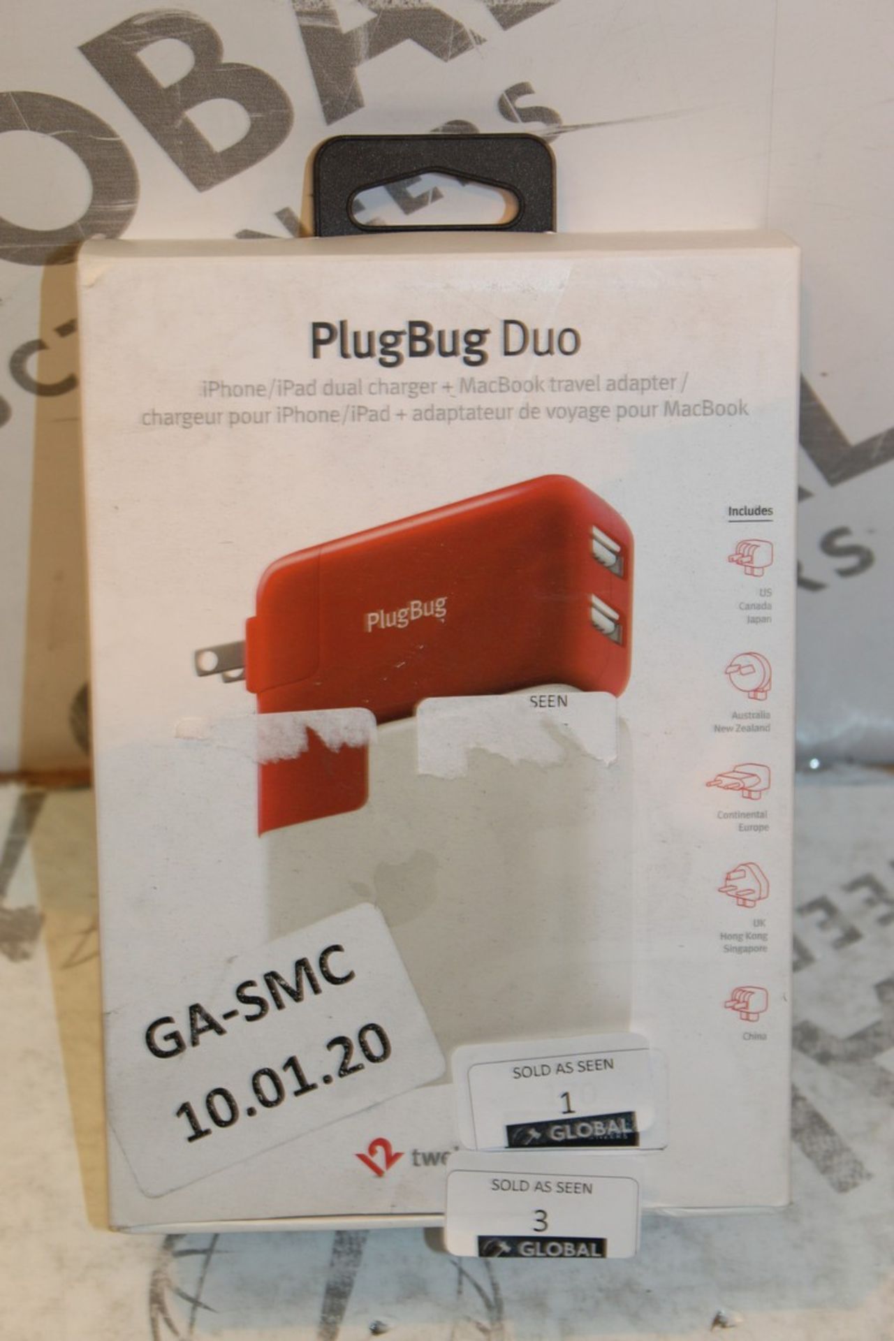 Boxed Twelve South PlugBug Duo Travel Plug With Multiple Adaptors RRP £75 (Appraisals Available Upon