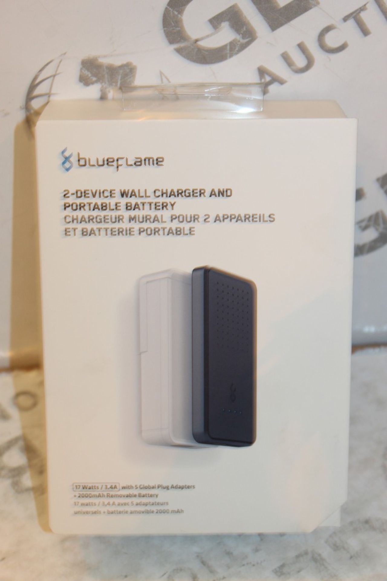 2 Boxed Blue Flame 2 Device Wall Chargers With Portable Battery Boost Pack Combined RRP £70 (