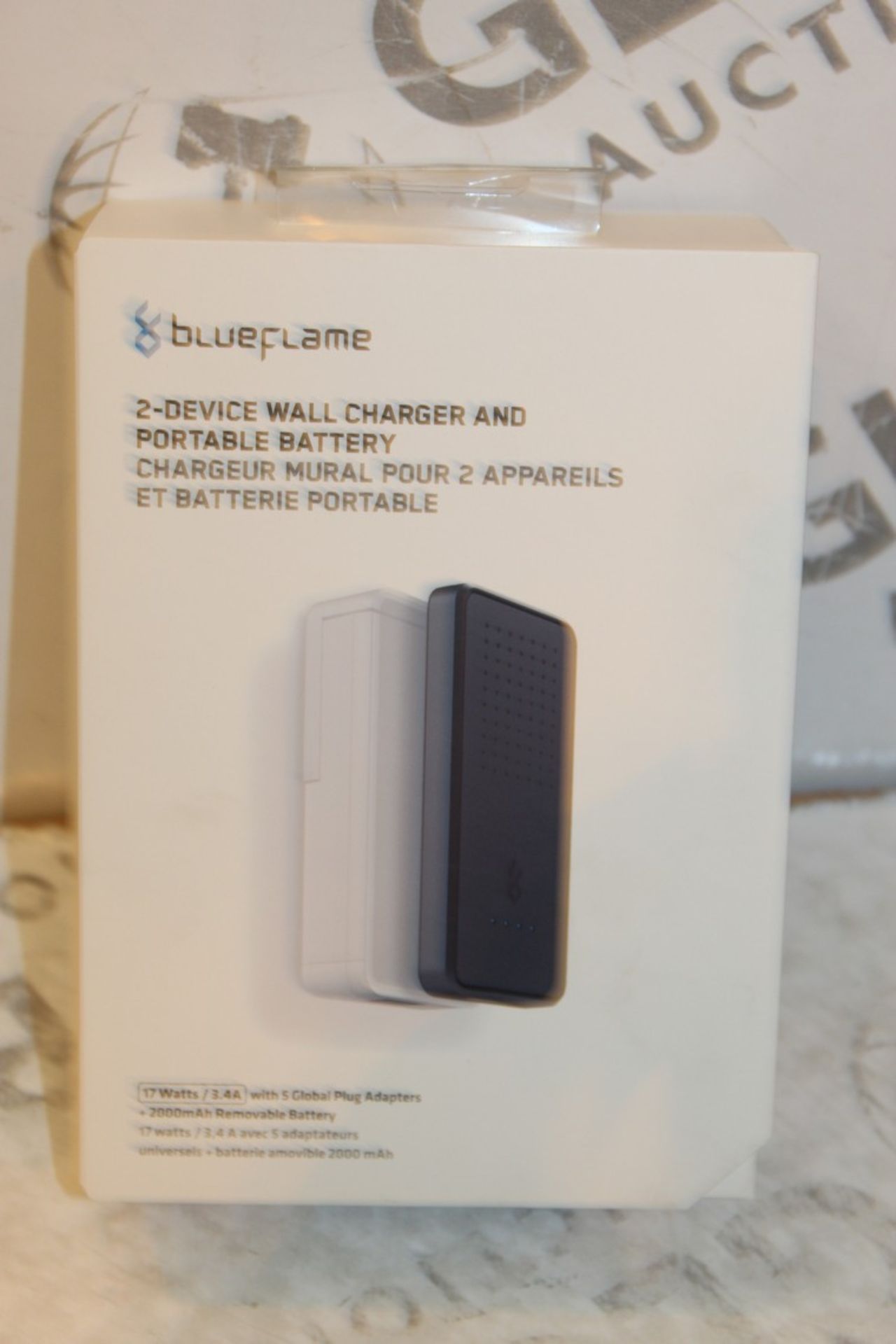 2 Boxed Blue Flame 2 Device Wall Chargers With Portable Battery Boost Pack Combined RRP £70 (