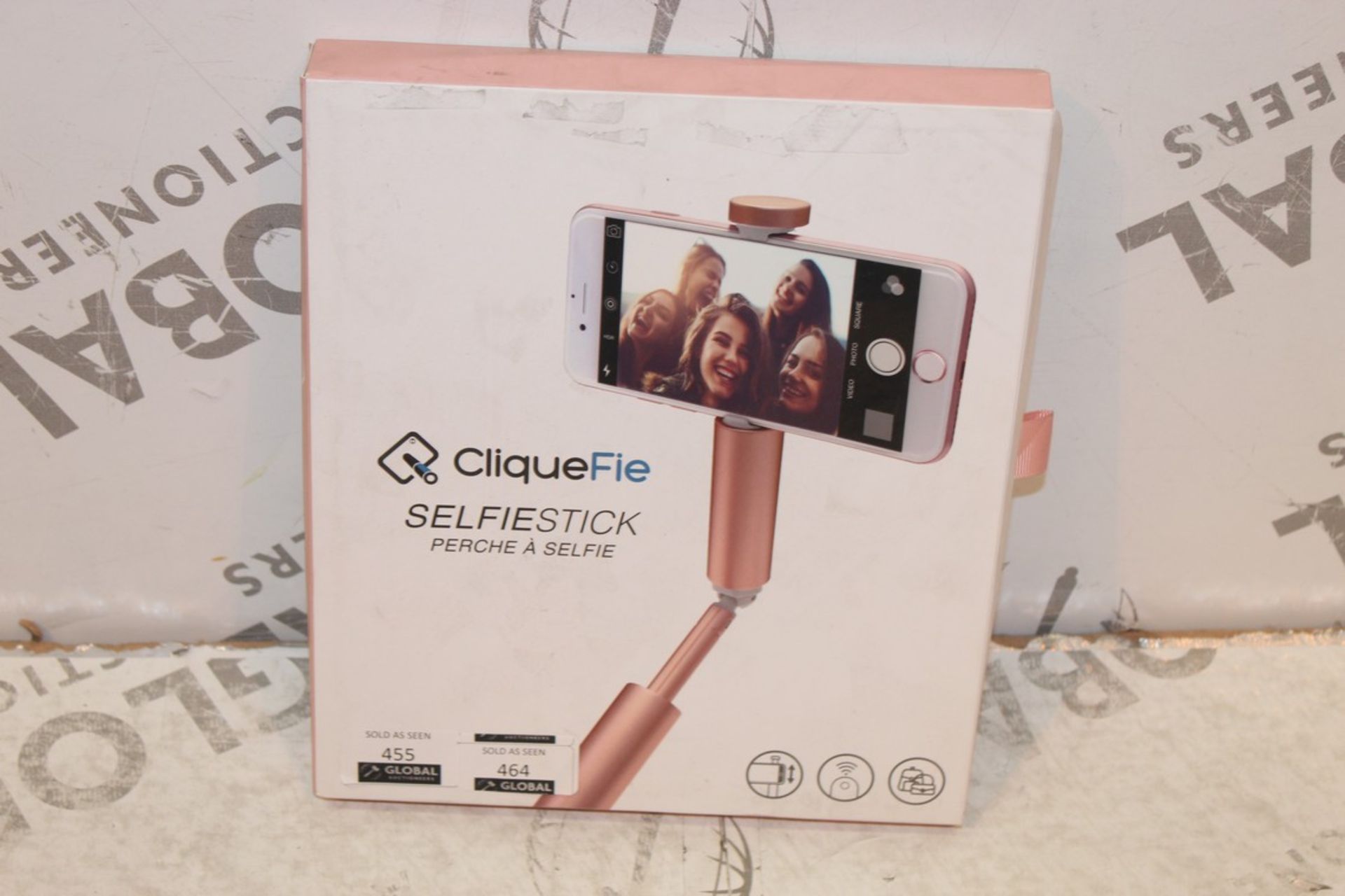 Boxed Cliquefie Rose Gold Selfie Stick RRP £55 (Appraisals Available On Request)