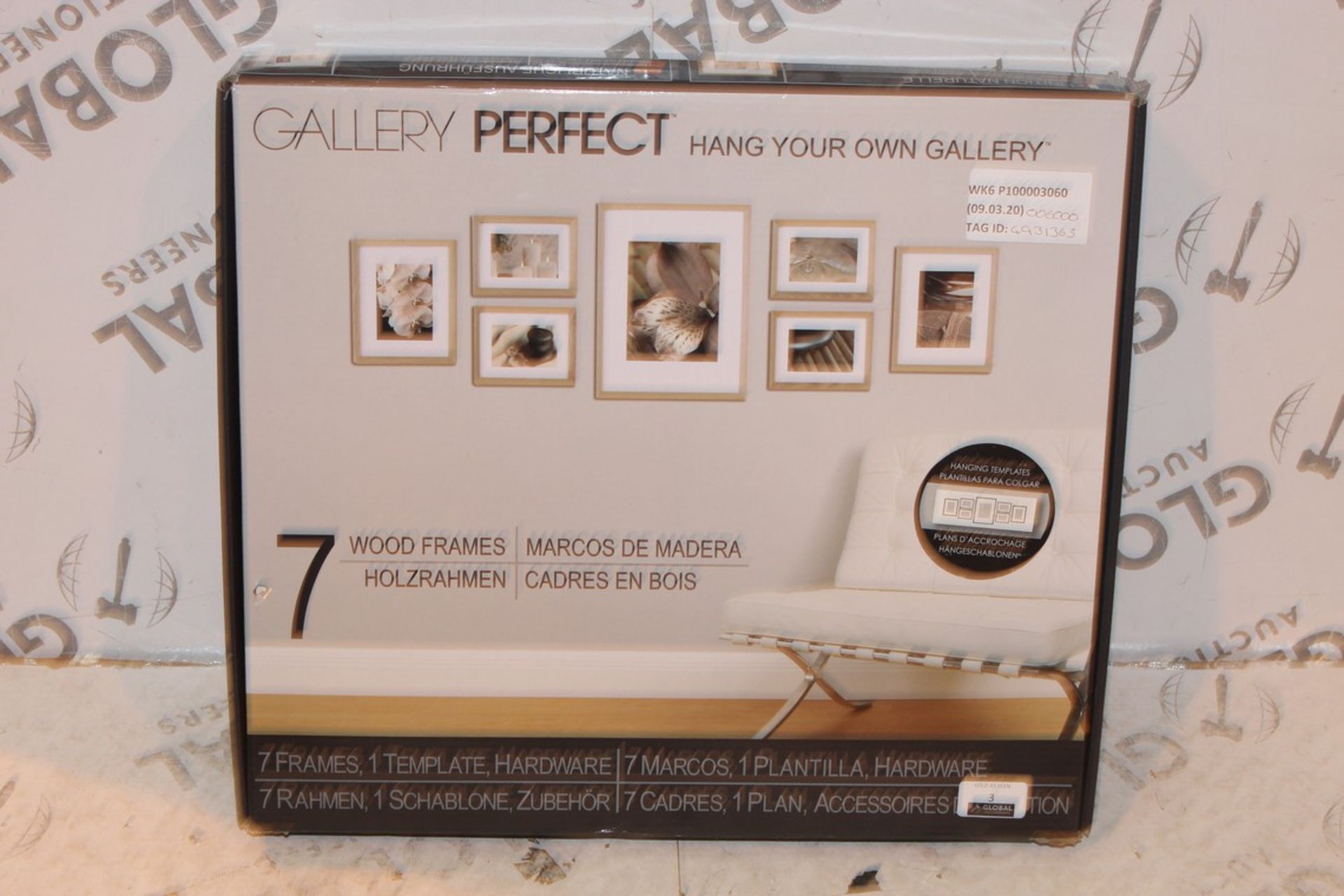 Boxed Gallery Perfect set of 7 Hang Your Own Frame Set RRP £60 (4391361)(Appraisals Available Upon
