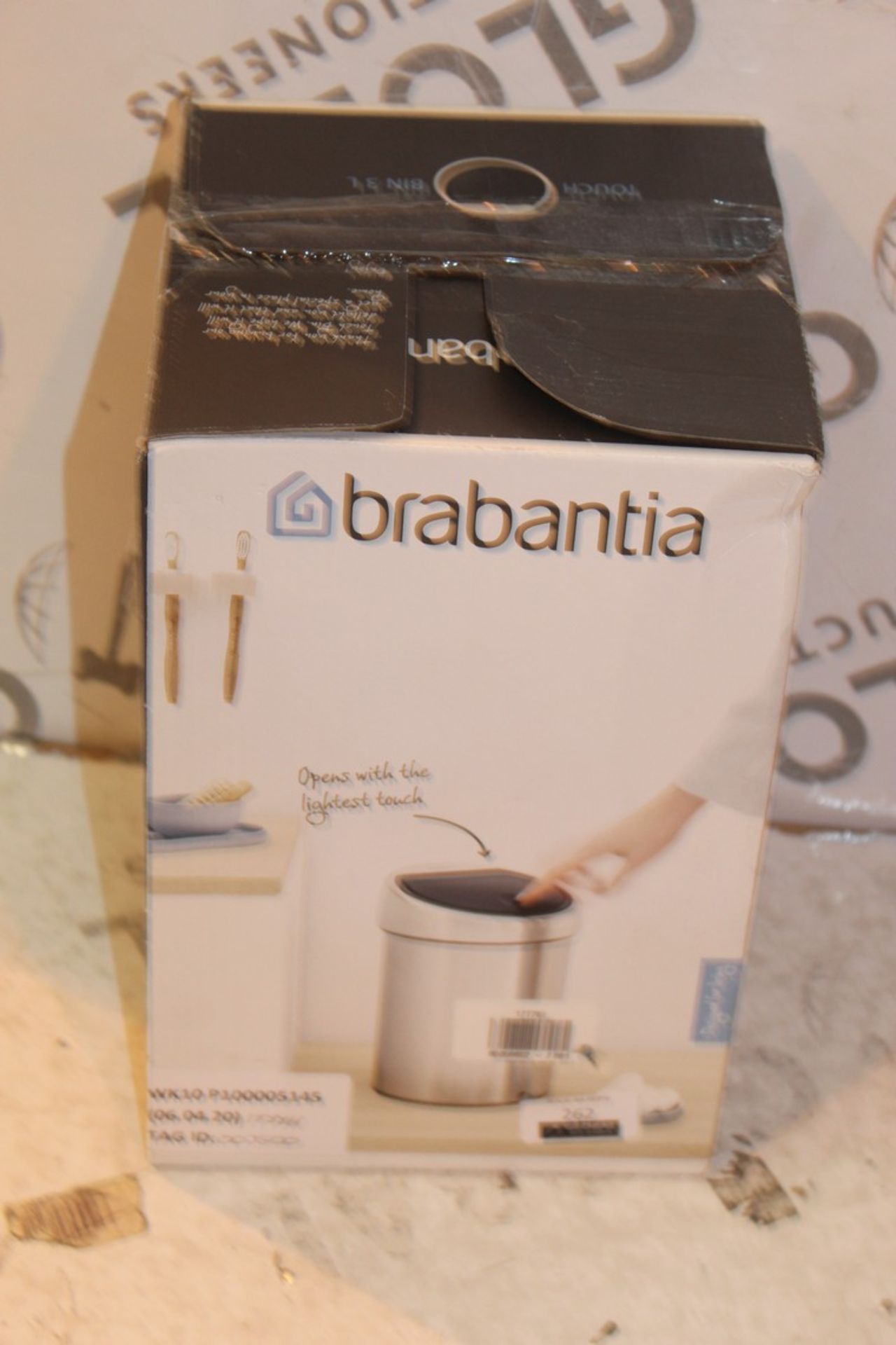 Boxed Brabantia Stainless Steel 3L Mini Touch Bin RRP £45 (1773761) (Appraisals Available On