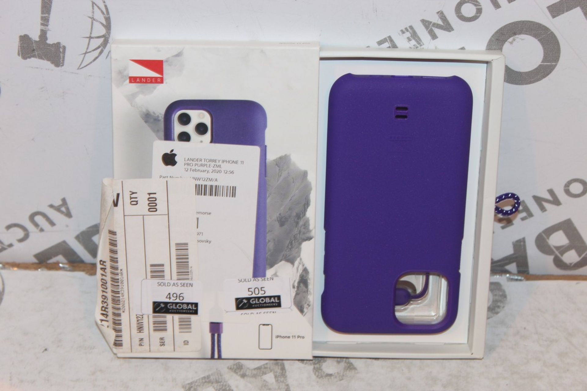 Lot To Contain 10 Brand New Purple Torrey Iphone 11 Pro Phone Cases Combined RRP £500 (Appraisals