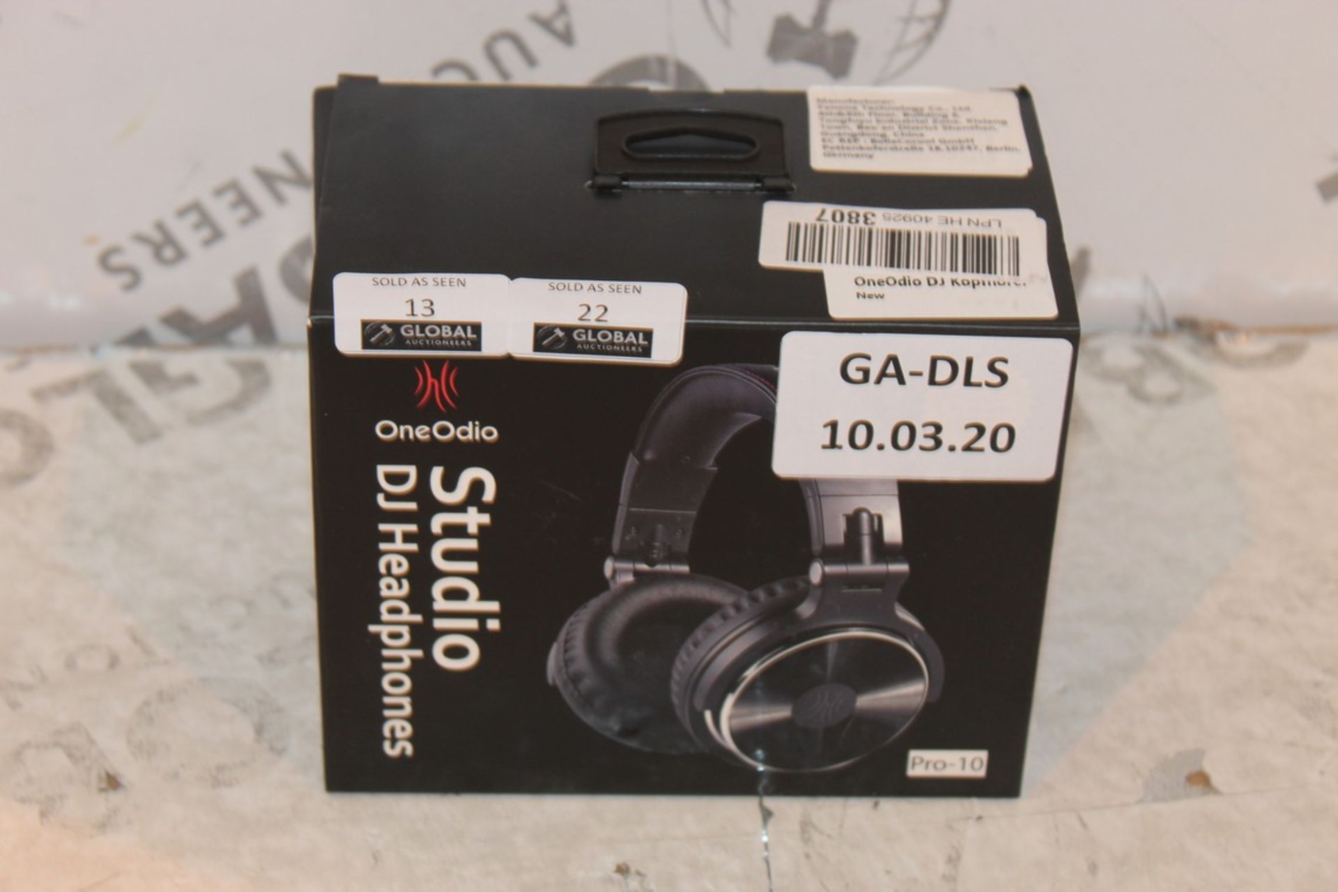 Boxed Brand New Pair One Odio Pro 10 Studio DJ Headphones RRP £55 (Appraisals Available Upon