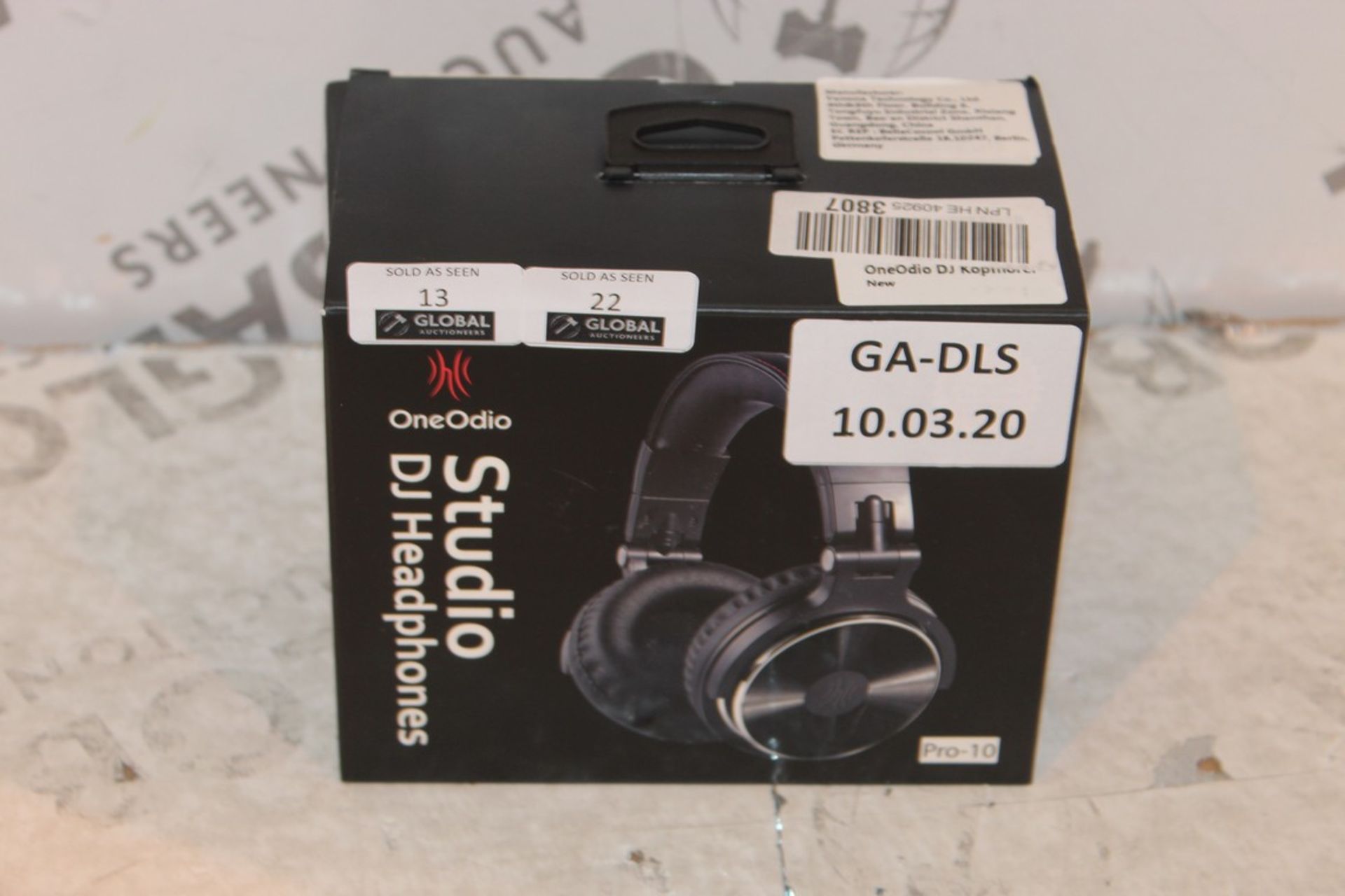 Boxed Brand New Pair One Odio Pro 10 Studio DJ Headphones RRP £55 (Appraisals Available Upon