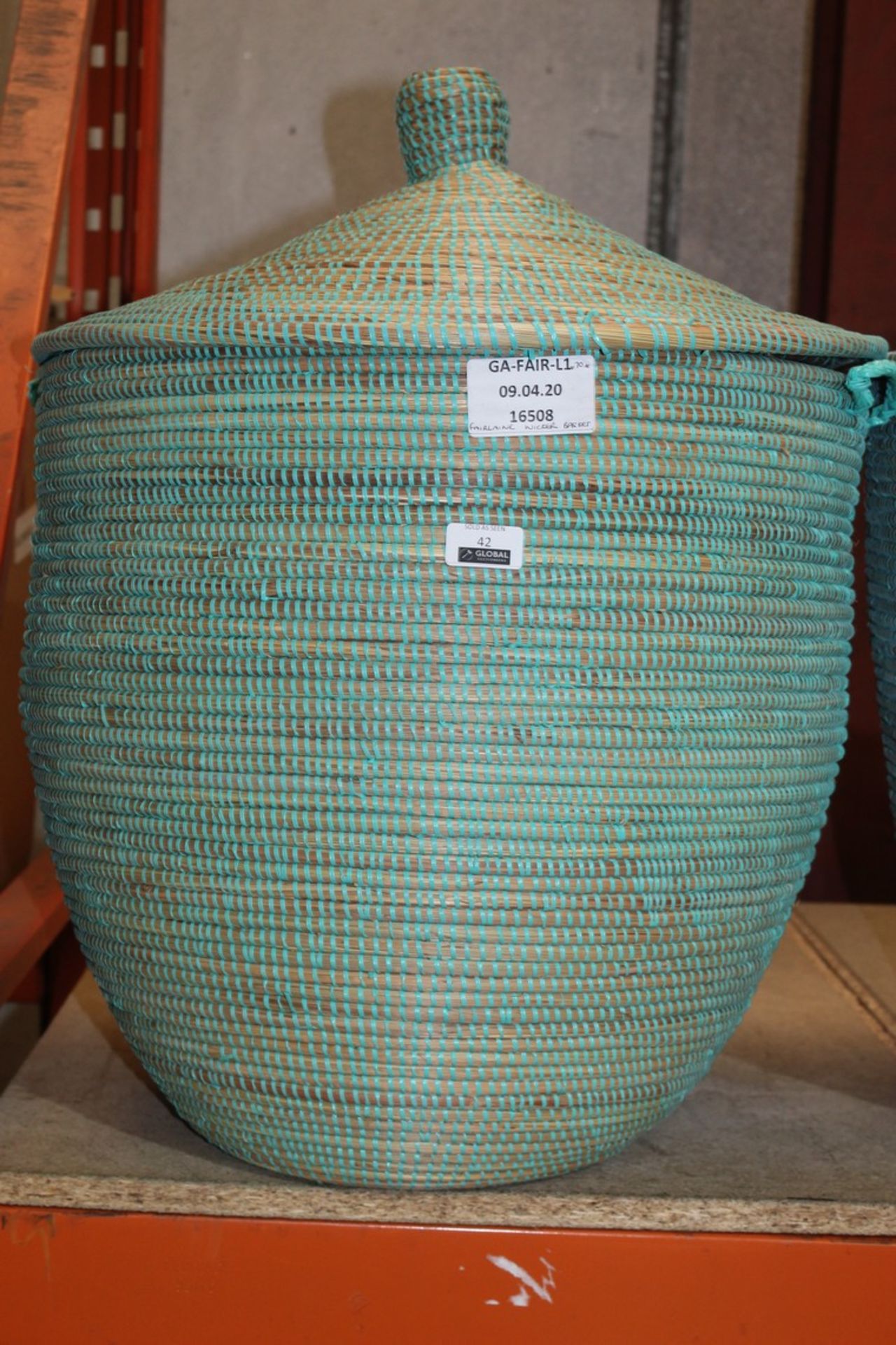 Farlaine Lidded Wicket Laundry Basket RRP £75 (165