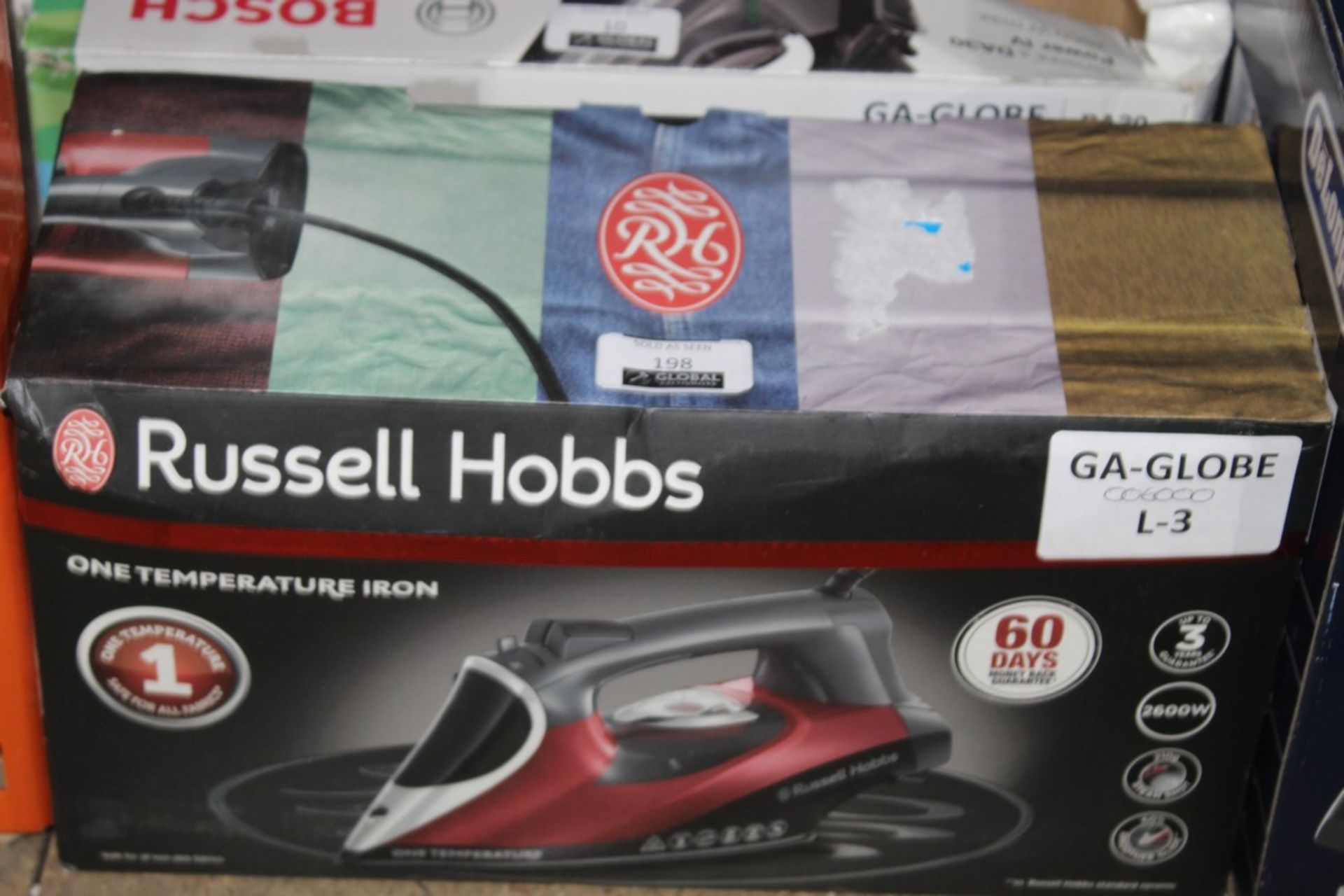 Boxed Assorted Russel Hobbs & Bosch Steam Irons RR