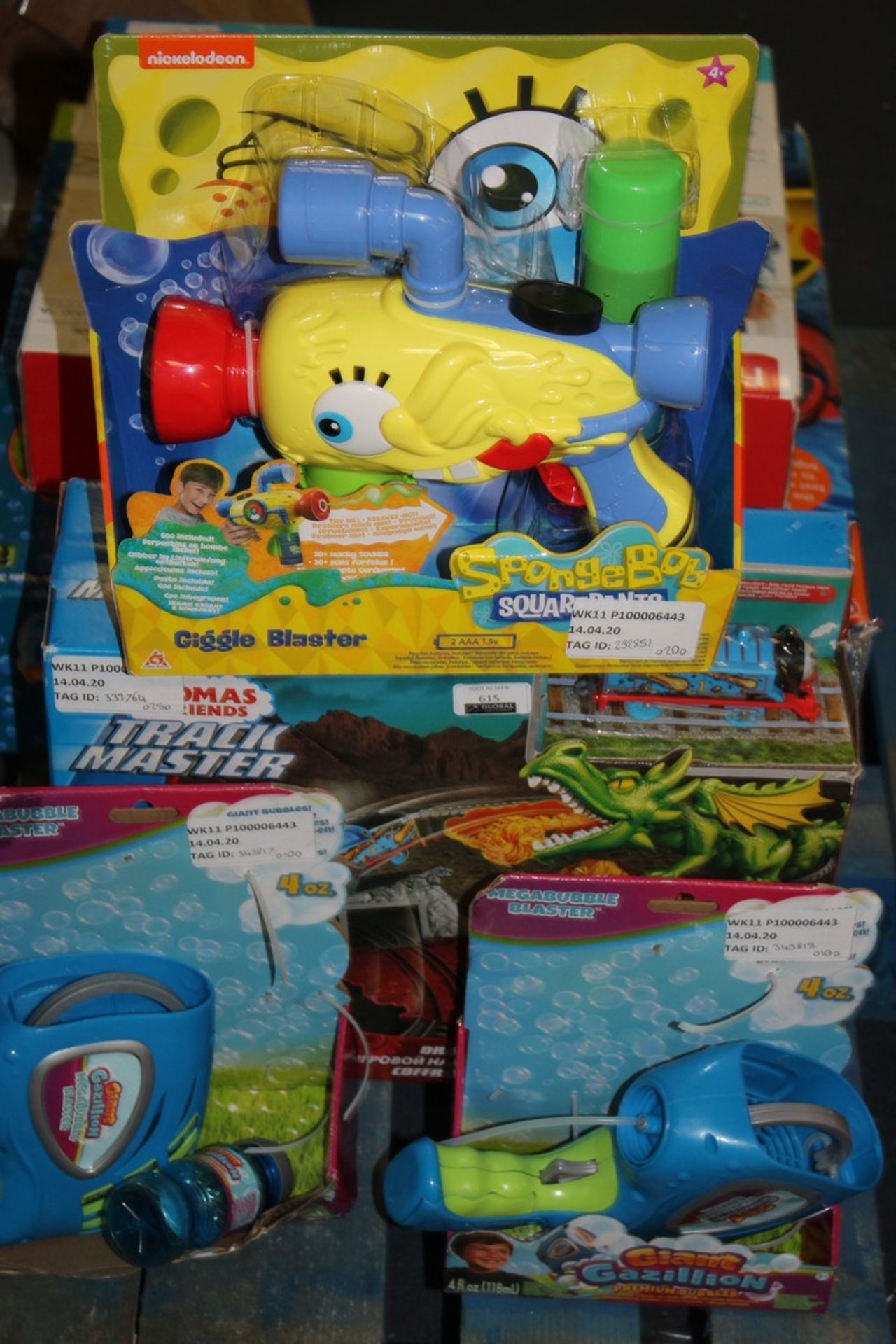 Boxed Assorted Children Toy Items to Include Spong